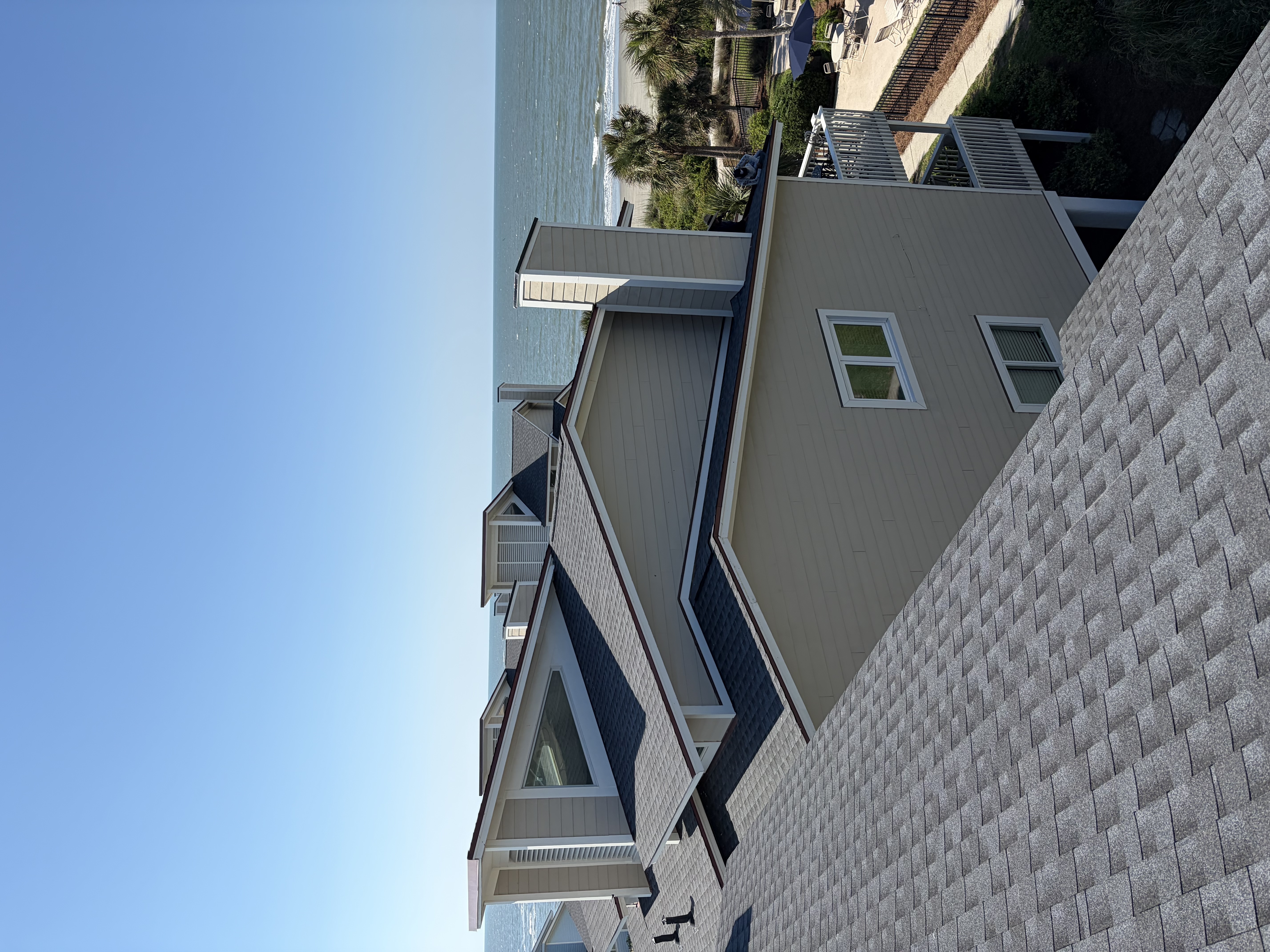 Roof replacement view